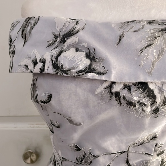 WEDDING GUEST OR BRIDESMAID FLORAL OFF SHOULDER  FIT & FLARE DRESS SZ 6 - Picture 9 of 12